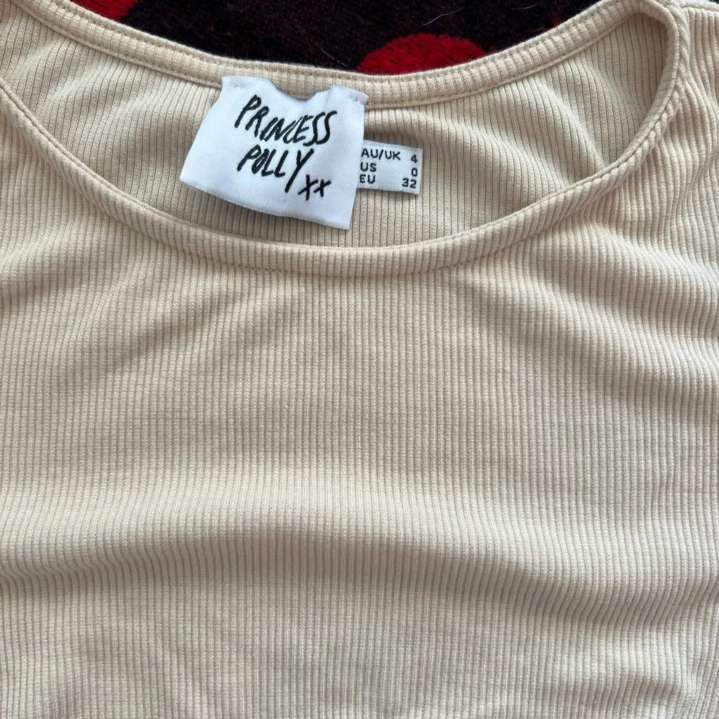 Princess Polly stormi beige corset crop top 0 - Image 2