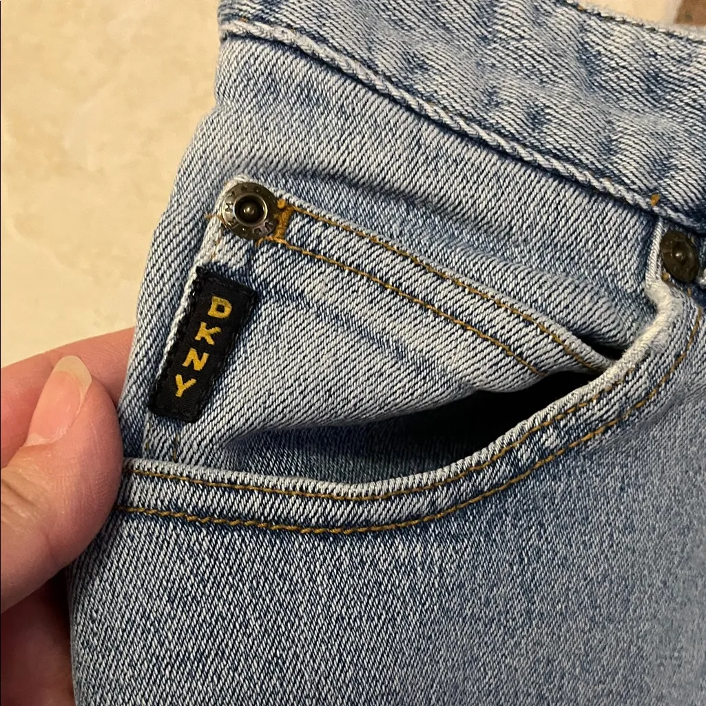 DKNY Light Blue Jeans Sz 10 Vintage - Image 4