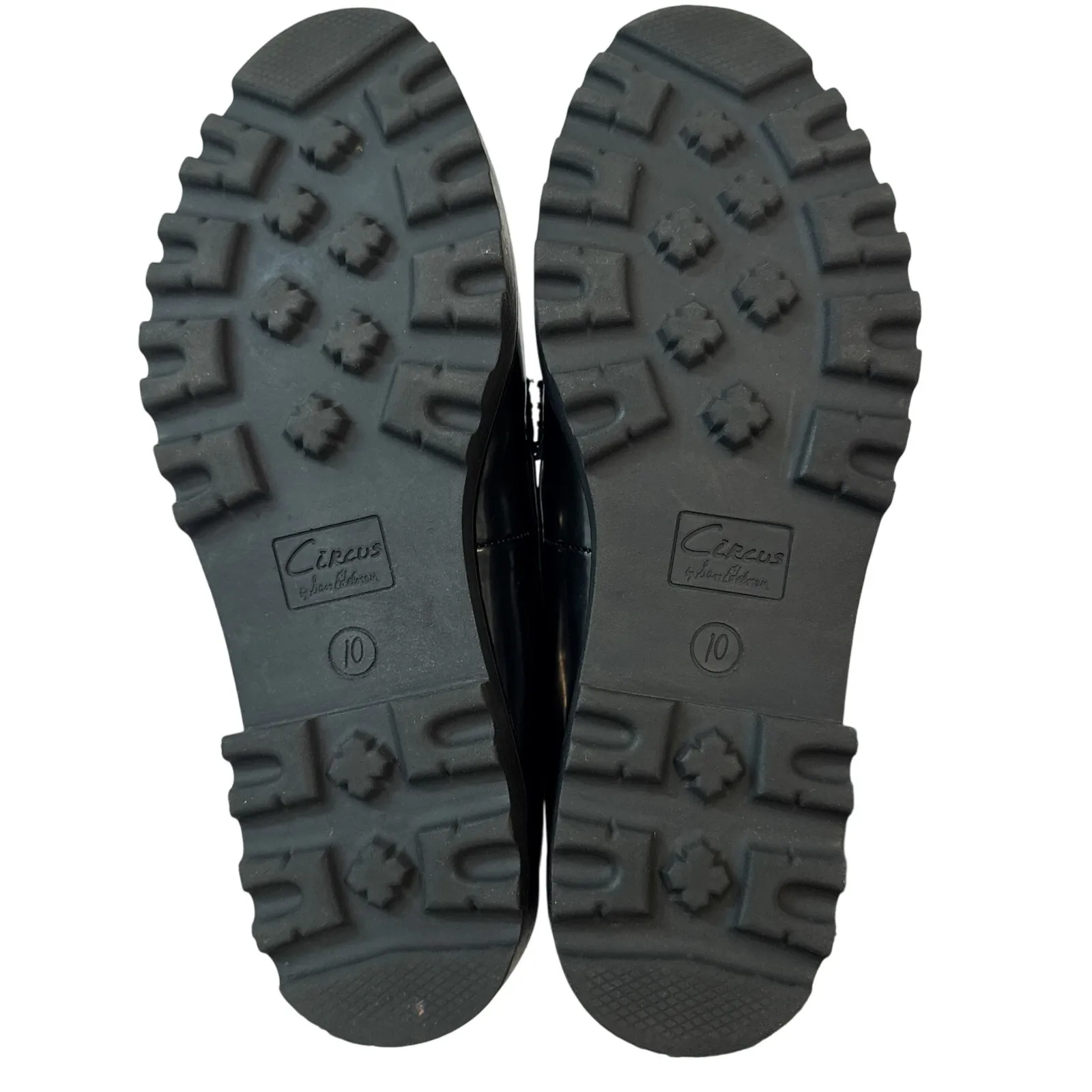 Circus NY by Sam Edelman Deana Loafers Black Patent Gold Chain Size 10 - Image 11