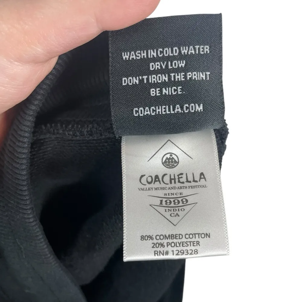 NWOT Coachella Fleece Rainbow Stripe Lounge Shorts in Black/Multi Size L Black Size L - Image 7