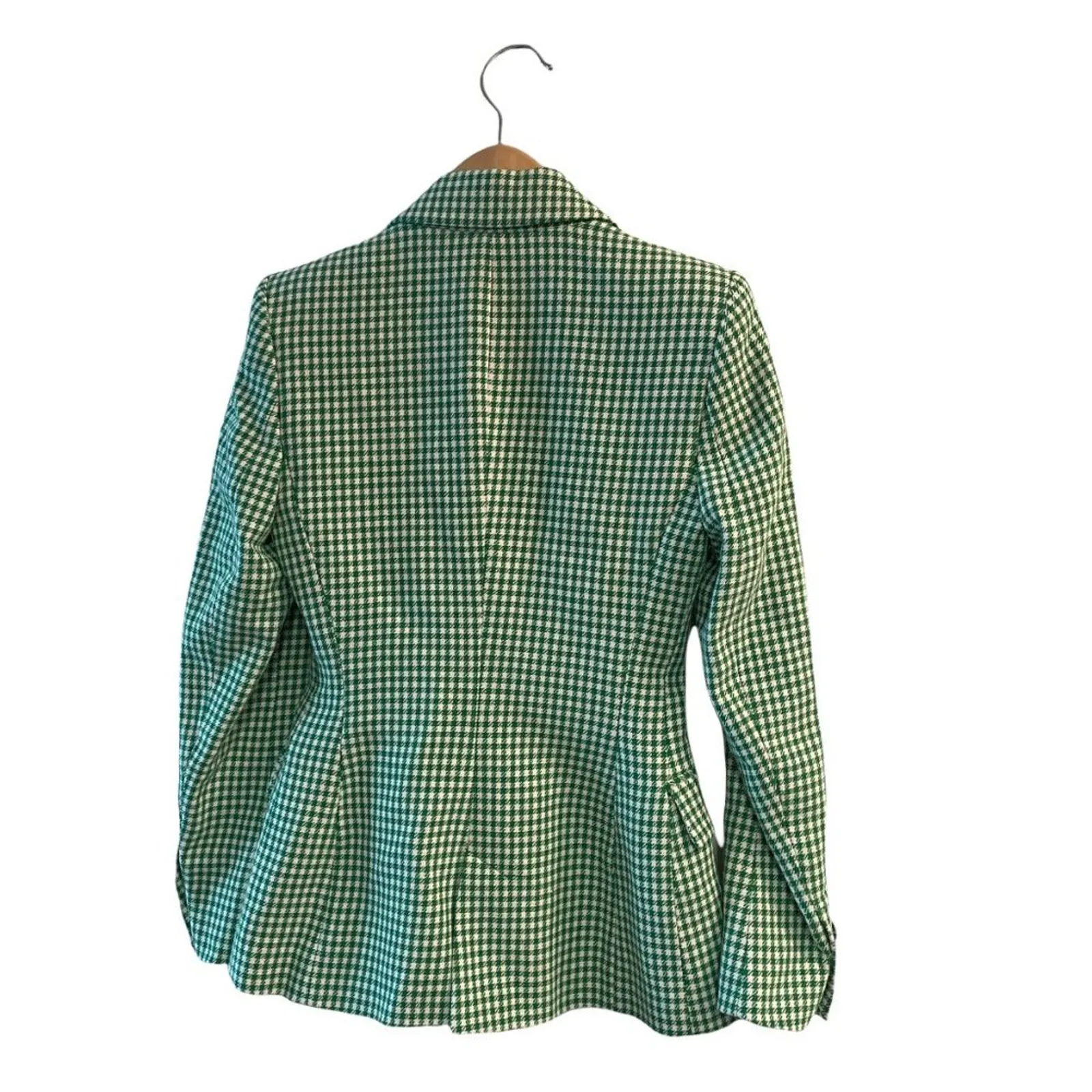 Zara Green Houndstooth Blazer - Image 5