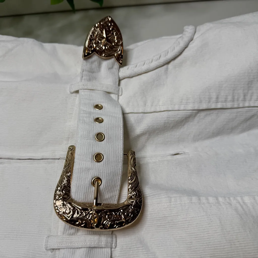 NWT Show Me Your Mumu Belted Outlaw Dress Cream Corduroy size XL Plus Size - Image 10