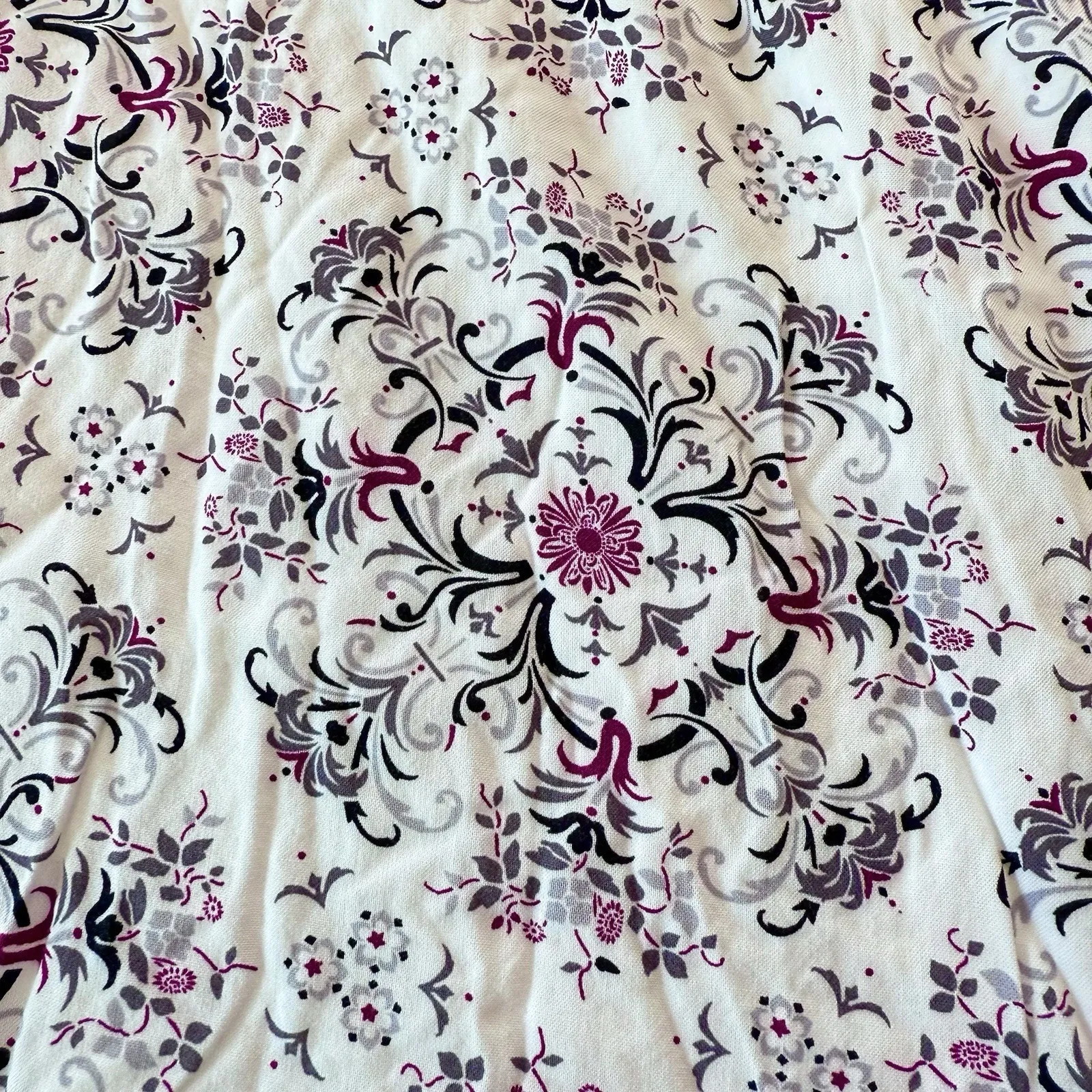 Torrid Ivory Floral Mandala‎ Flare Sleeve Challis  Strappy Back Dress Size 2X - Image 5