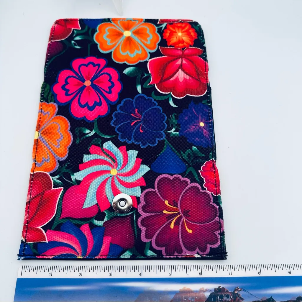 Mexican Vibrant Floral Embroidered Wallet Pink - Image 8