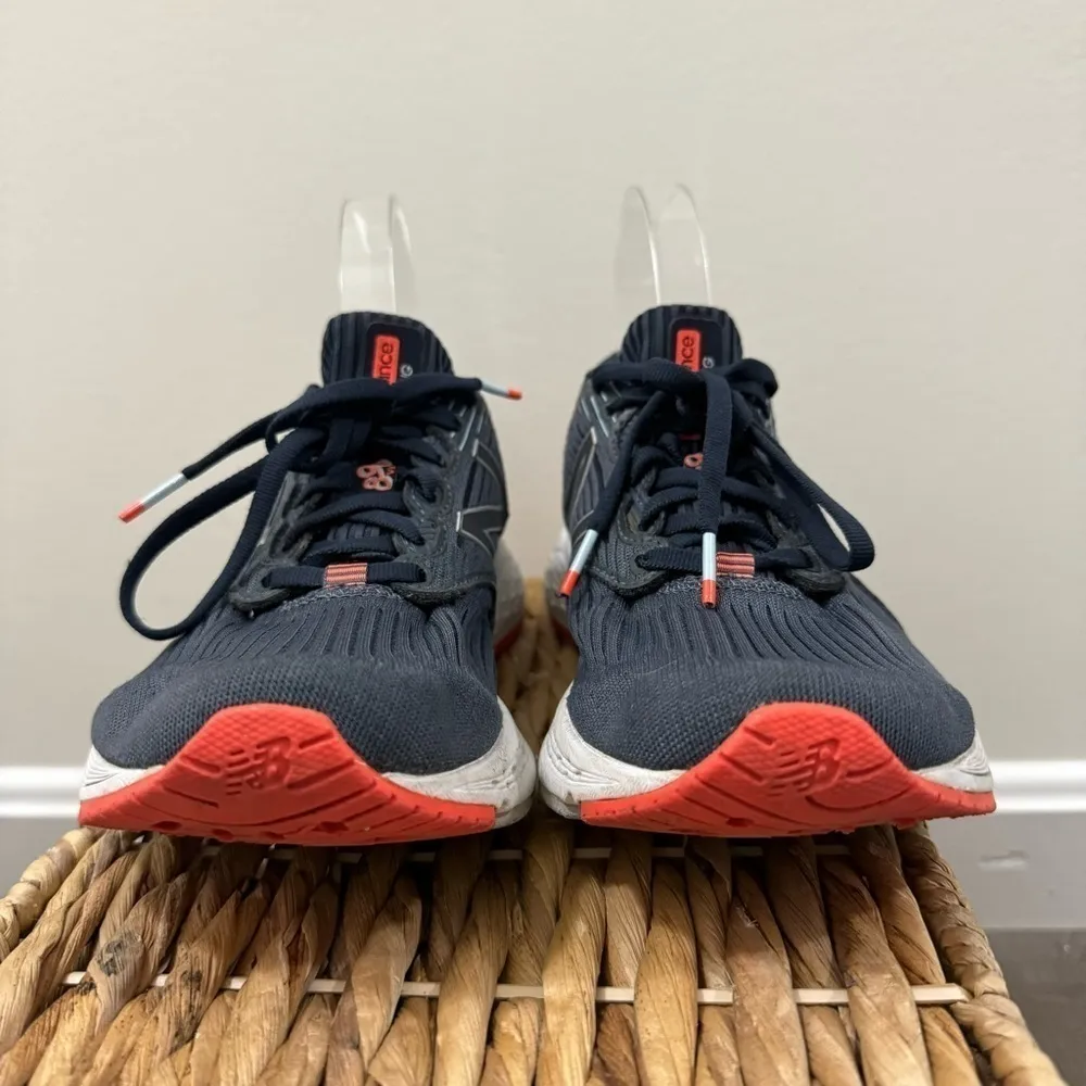 New Balance 890 Navy Blue & Orange Running Shoes 9 - Image 6