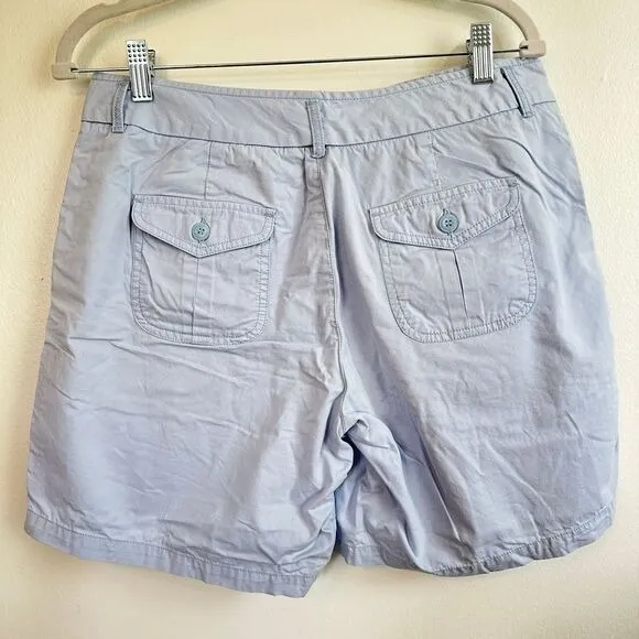 Dockers Summer Mid-Length Shorts Women Light Blue‎ Size 6 No Stretch - Image 3