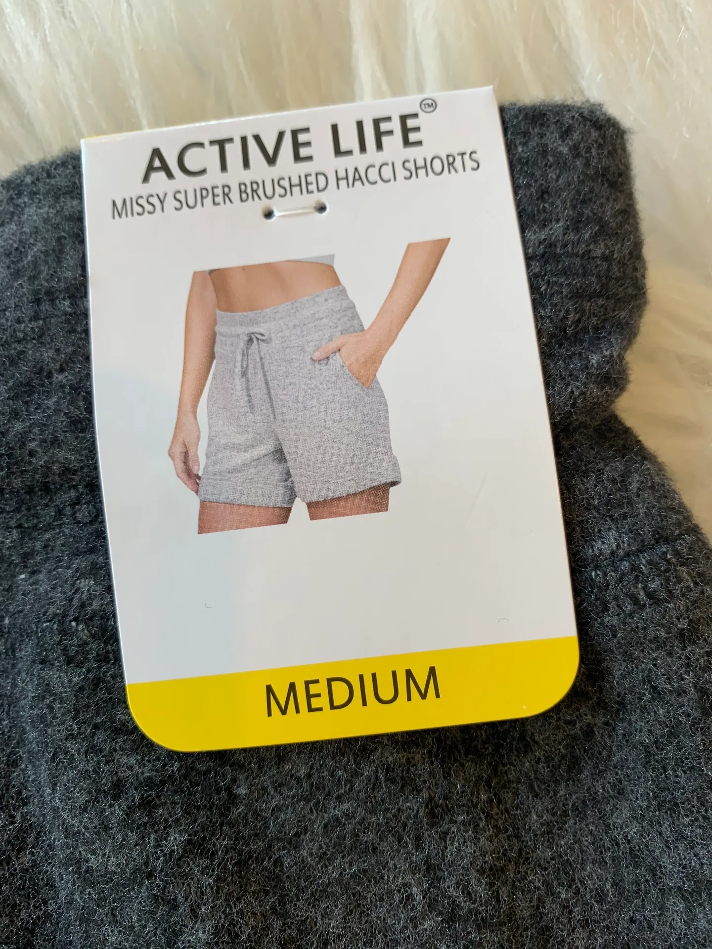 Shorts Cozy Comfy Drawstring Charcoal Gray Womens M NWT - Image 8