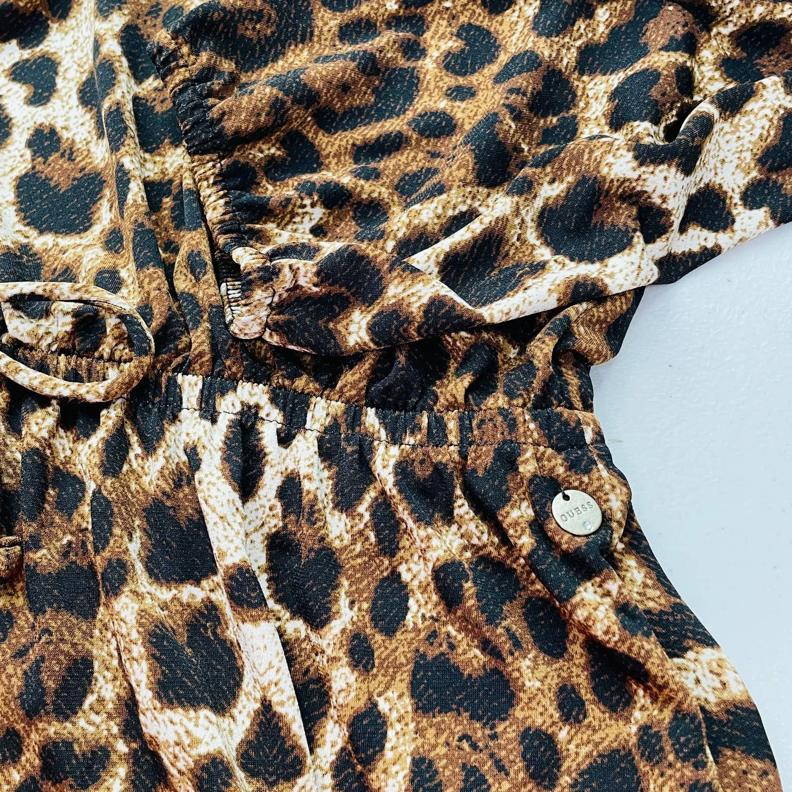 NWOT Guess Leopard Print Blouse - Image 8