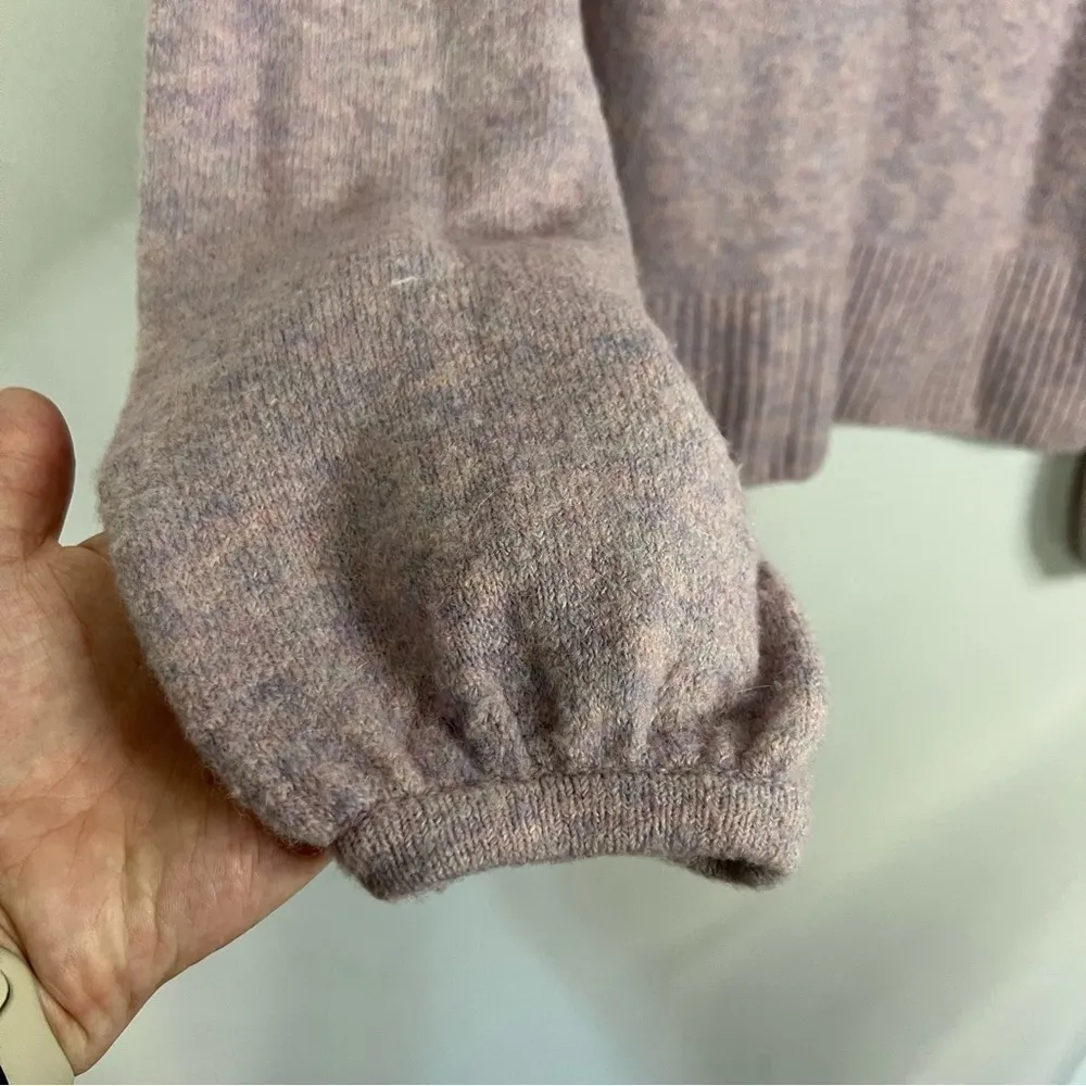 Madewell Payton Pullover Coziest Yarn Lilac Sweater S - Image 8