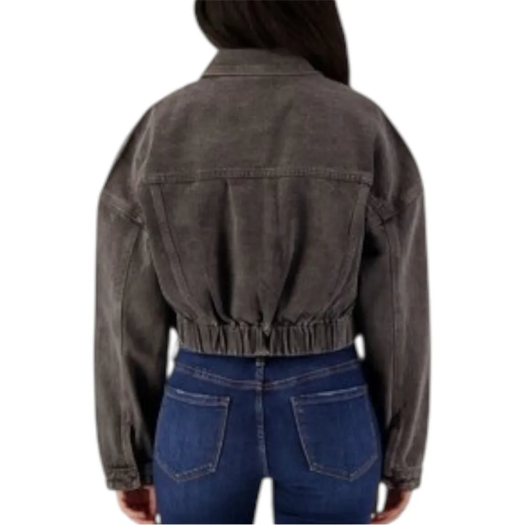MICAS Cropped Denim Jacket – Black
Size XL - NWT - Image 2