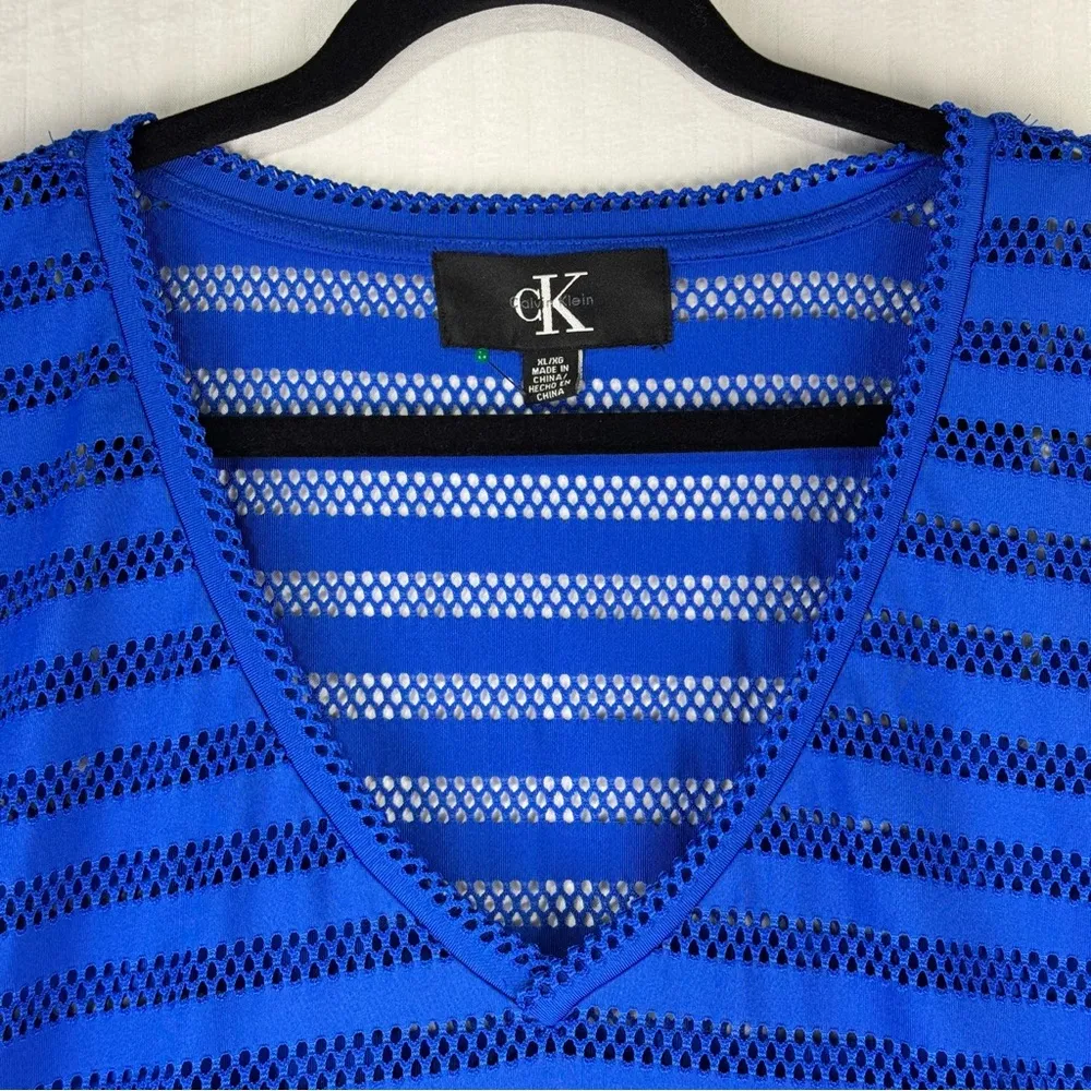 Calvin Klein Royal Blue Swimsuit Coverup Swimwear Women’s Size X-Large Beachwear - Image 3