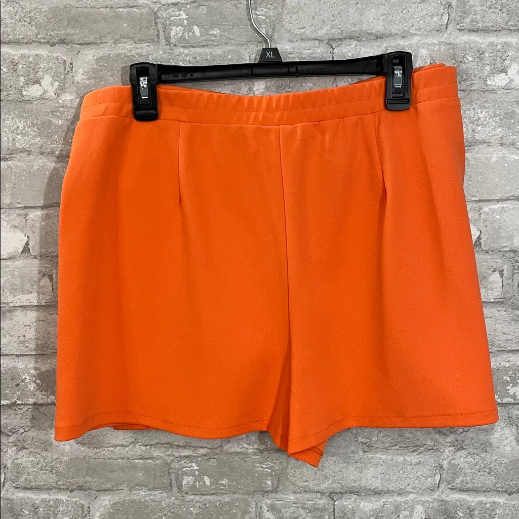 Versona Vibrant Orange Skort with Ring Detail - Image 3