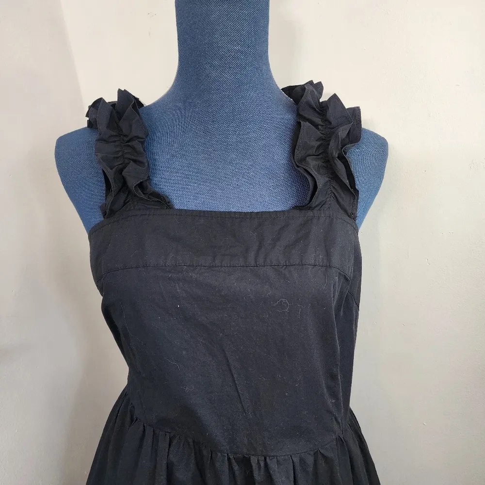 Backless Ruffle Strap Dress Back Bow Mini Cutout Sundress - Image 3