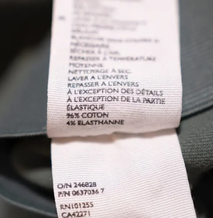 COS  Cotton Stretch Mid Rise Ankle Crop Side Zip Detail Skinny Casual Pants 6 - Image 3