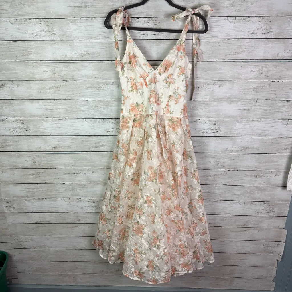 Lulus Danah White Floral Bustier Tie - Image 3