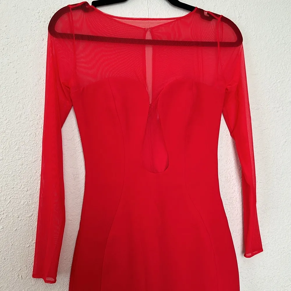 HOUSE OF CB 'Darcy' Scarlet Plunge Midi Dress NWOT size‎ XS NWOT $269 - Image 7