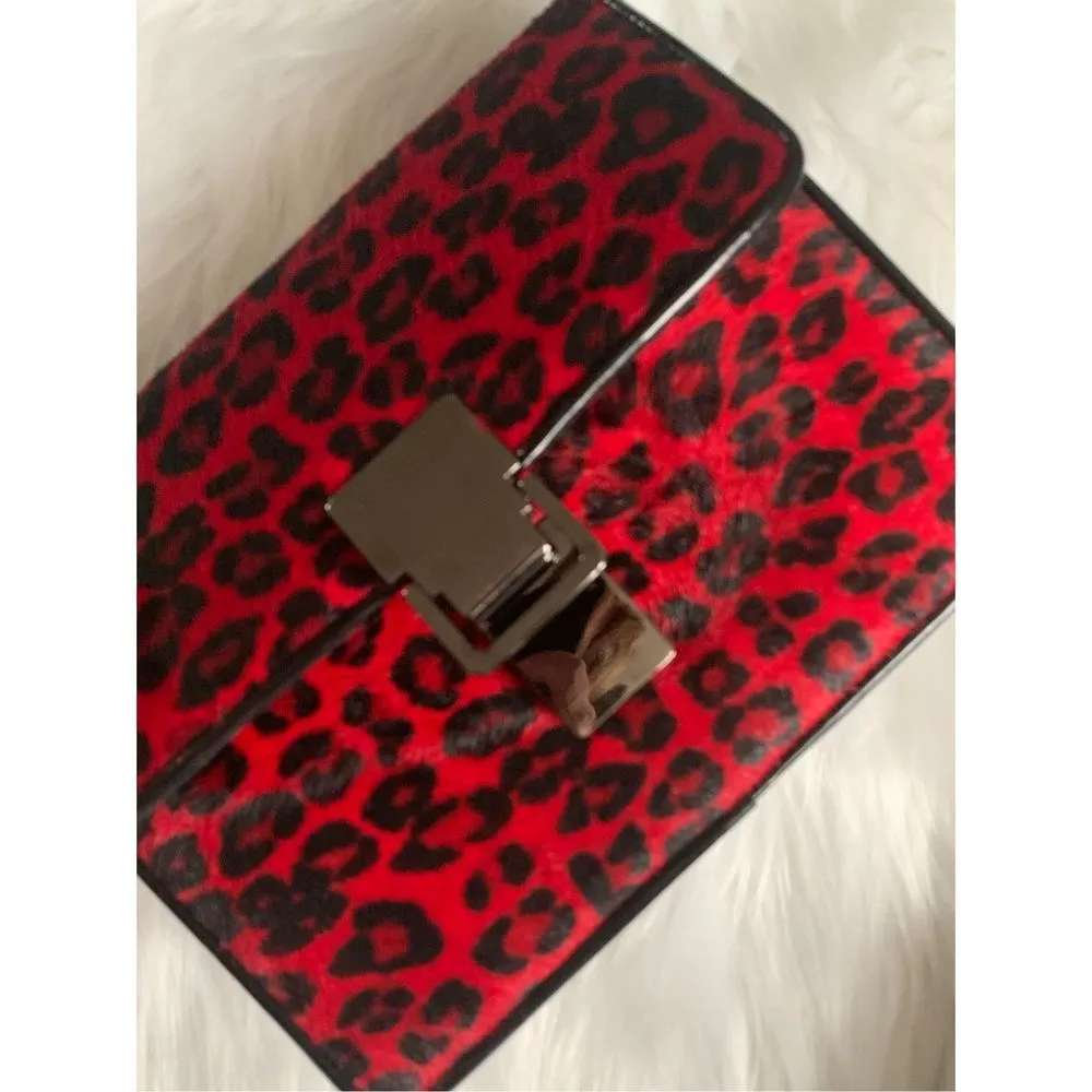 Frenchy of California purse made in the USA animal print color red - Image 4