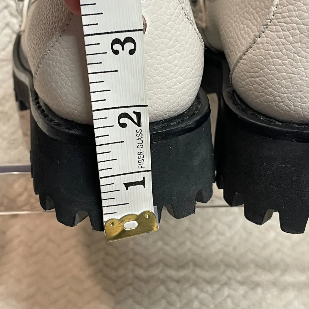 Karl Lagerfeld Paris Gemsy White Leather Loafers Womens Size 7M Preppy Classic - Image 11