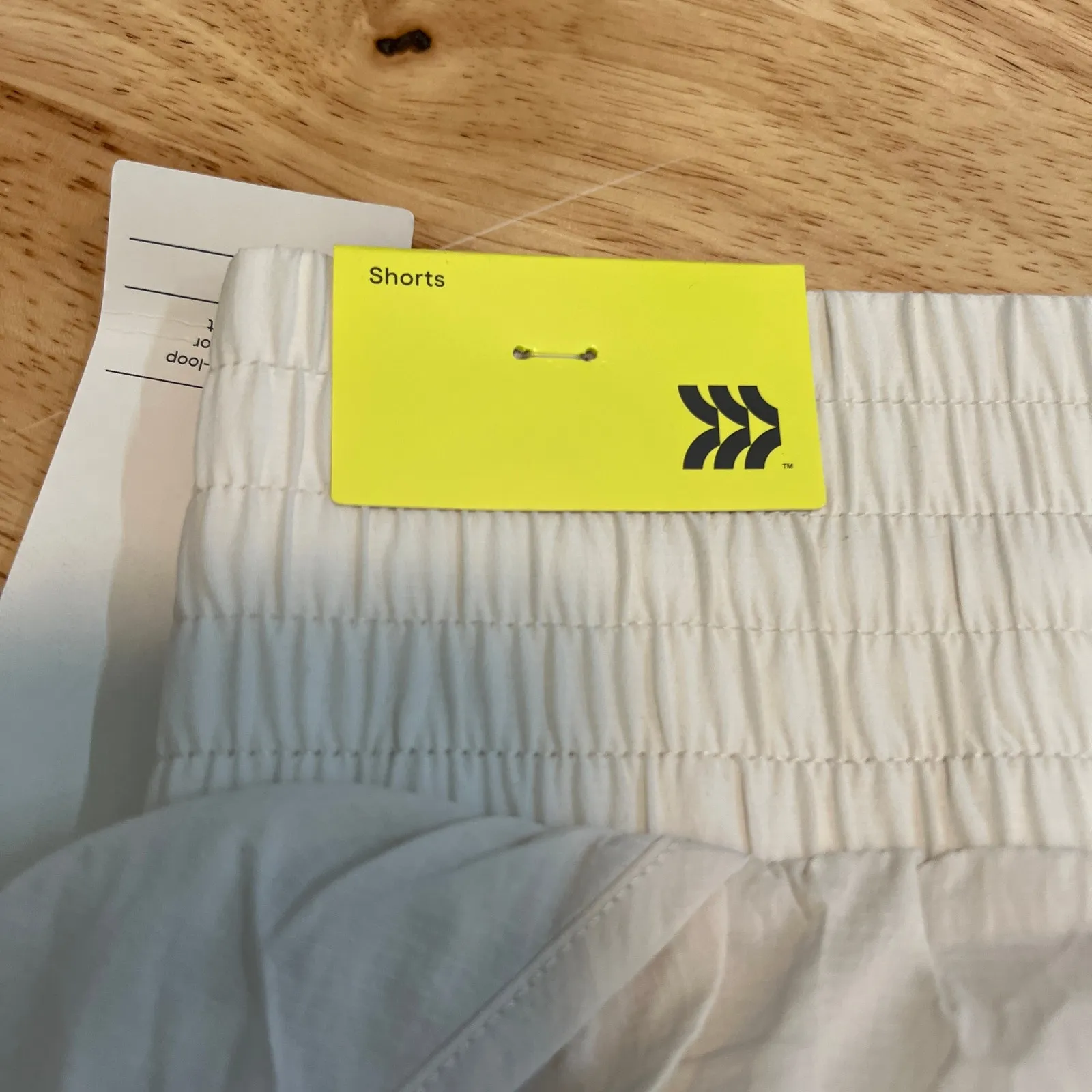 All in Motion Women's Light Beige Translucent Tulip Shorts - Size XXL - NWT - Image 3