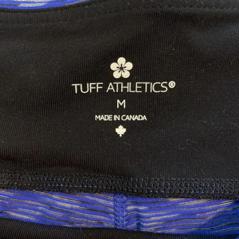 Tuff Athletic Gym Activewear Purple Leggings Size Med EUC #4107 - Image 3