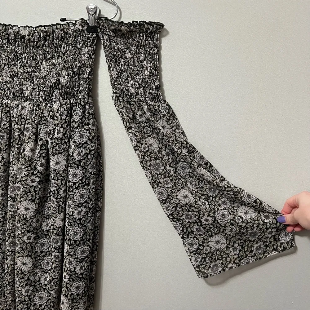 Disney Beauty and the Beast Off the Shoulder Floral Mini Dress Size XS - Image 3