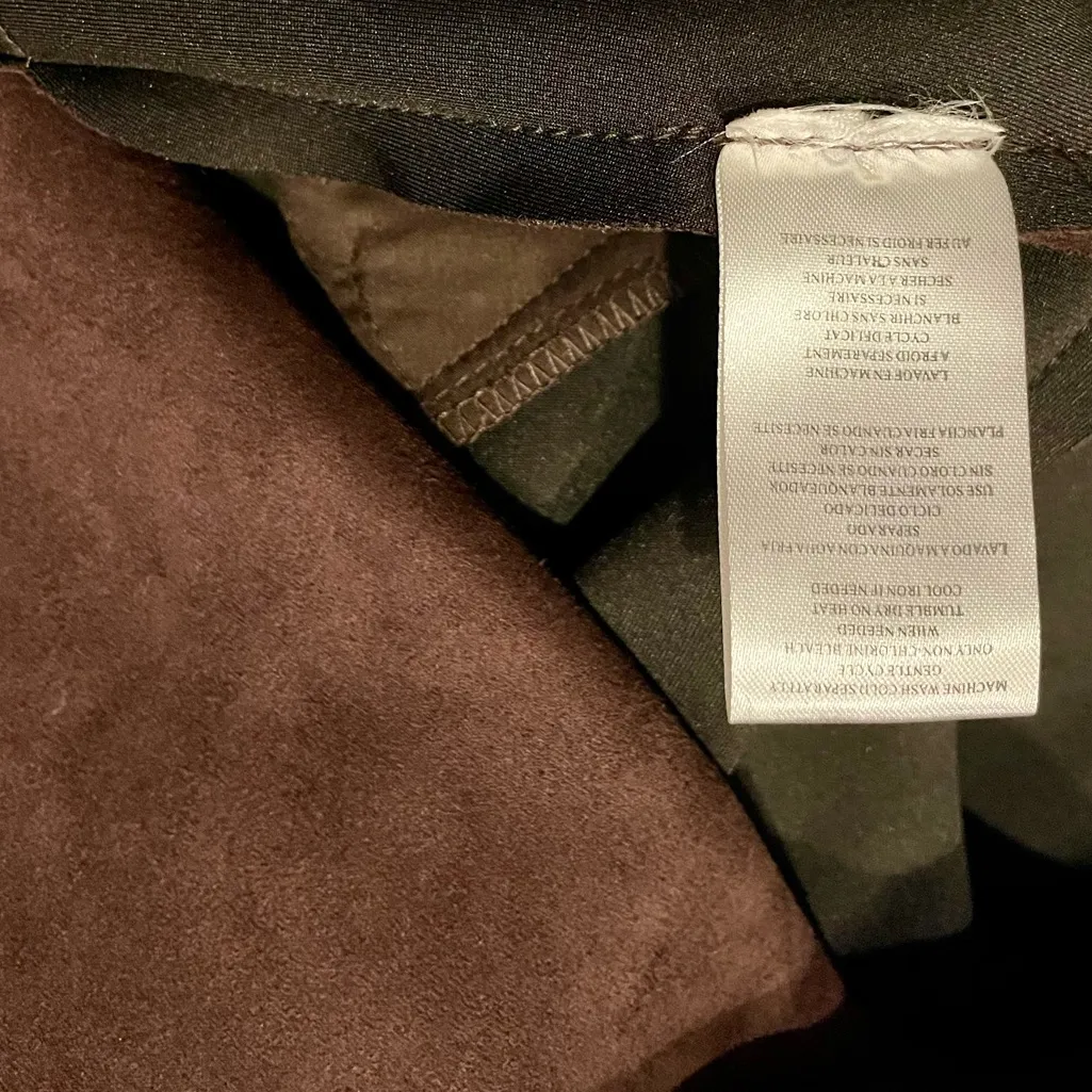 Kut From The Cloth Faux Suede Asymmetrical Zip Moto Jacket - Chocolate Brown - Image 4