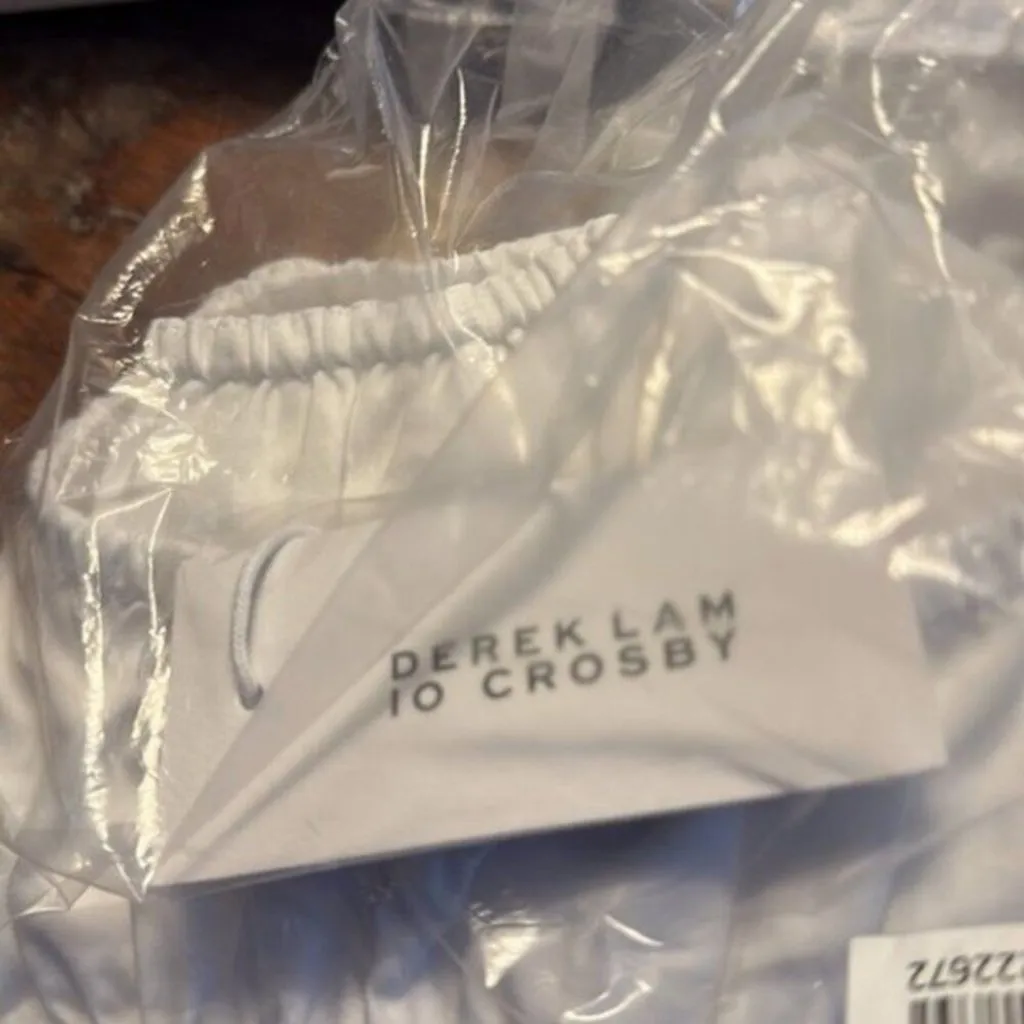 Derek Lam 10 Crosby Elora Cotton Puff Sleeve Blouse White size 10 - Image 6