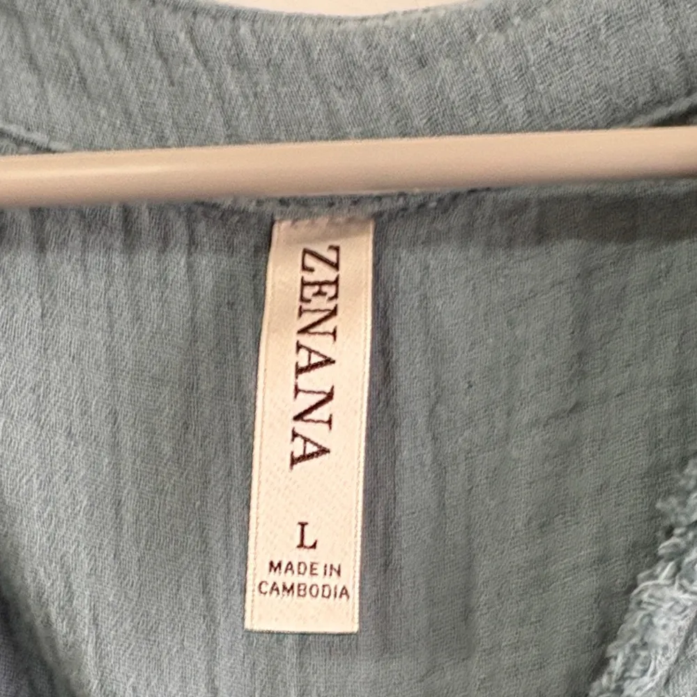 Zenana Teal Gauze Dress - Image 4