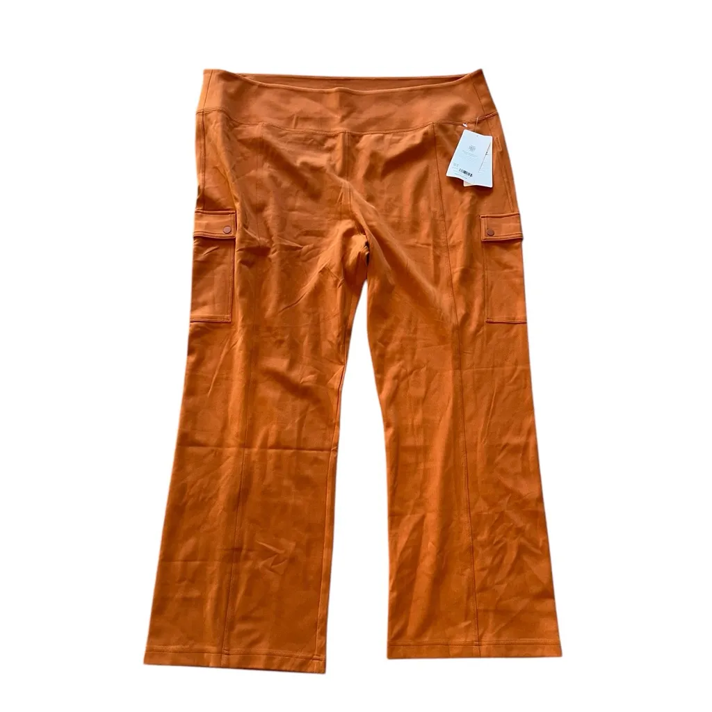 NWT Athleta  Delancey Straight Cargo Pant, Foliage Orange Pants Work Casual - Image 8