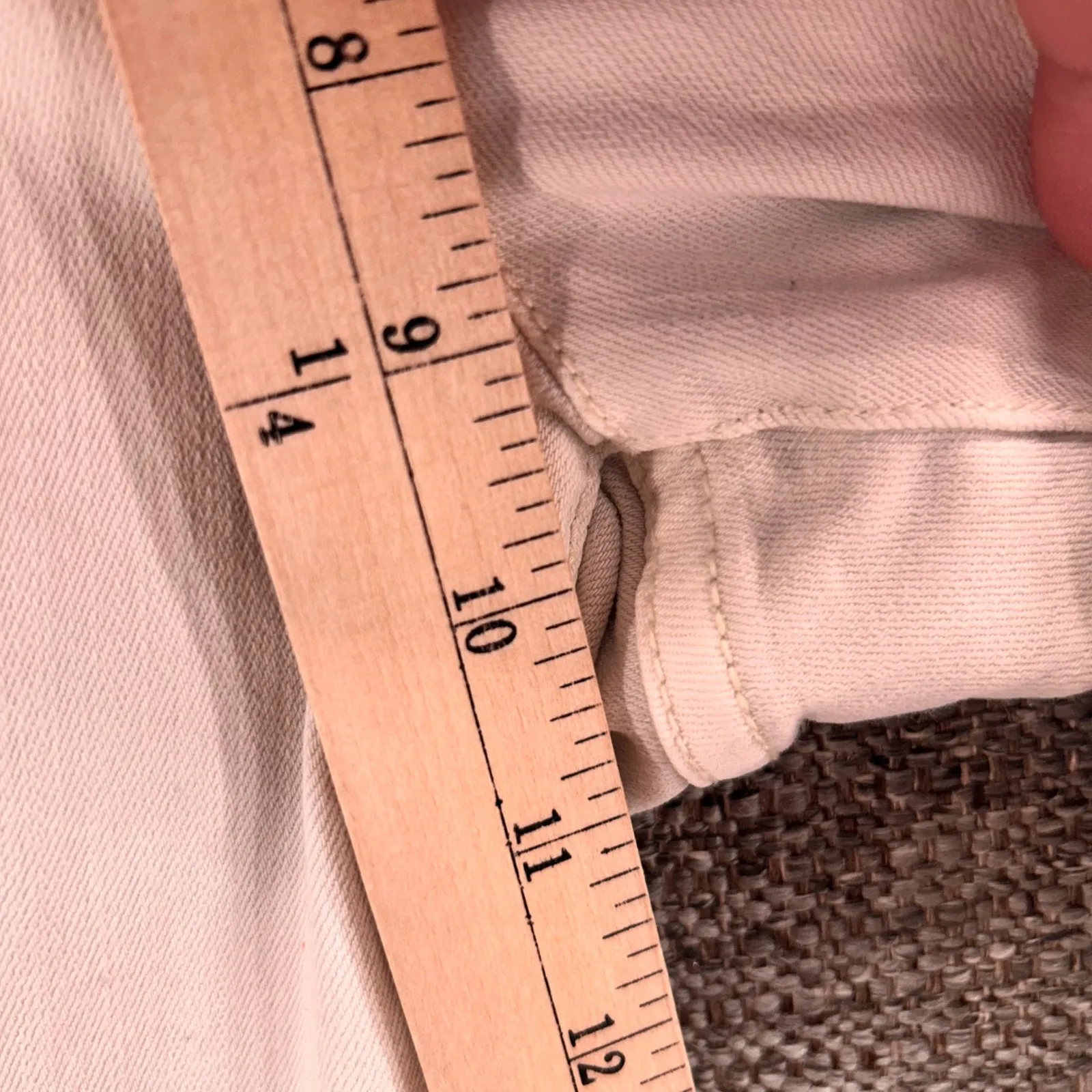 J Jill‎ Crop Jeans Off White 14P - Image 8