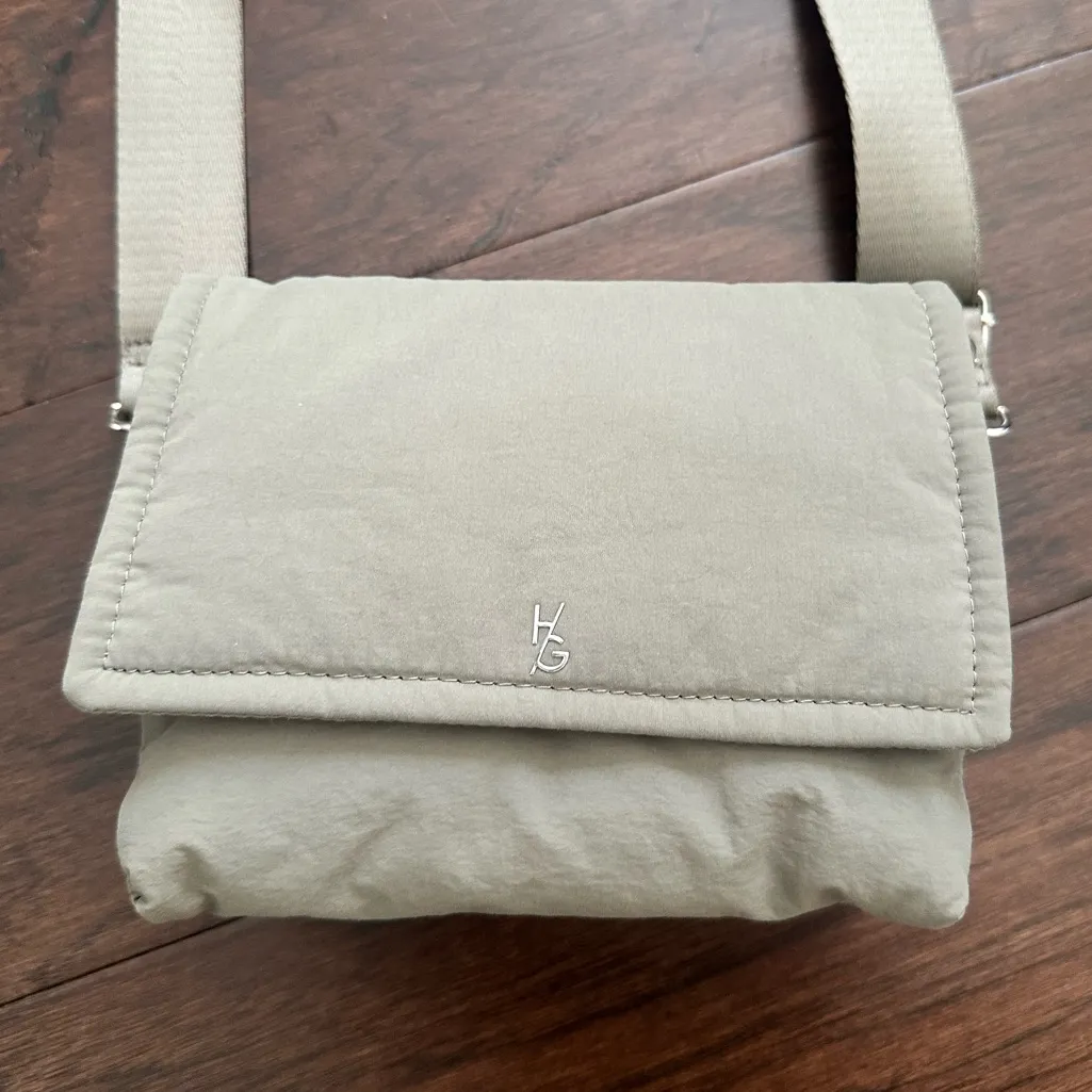 Olive Green Crossbody Bag with 2 interchangeable adjustable straps - Image 2