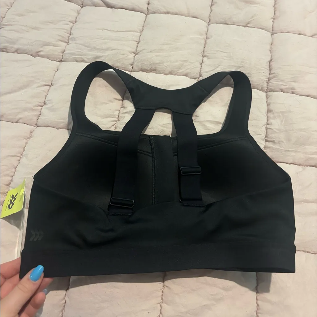 NWT All in Motion Black Sports Bra Size 38B - Image 2