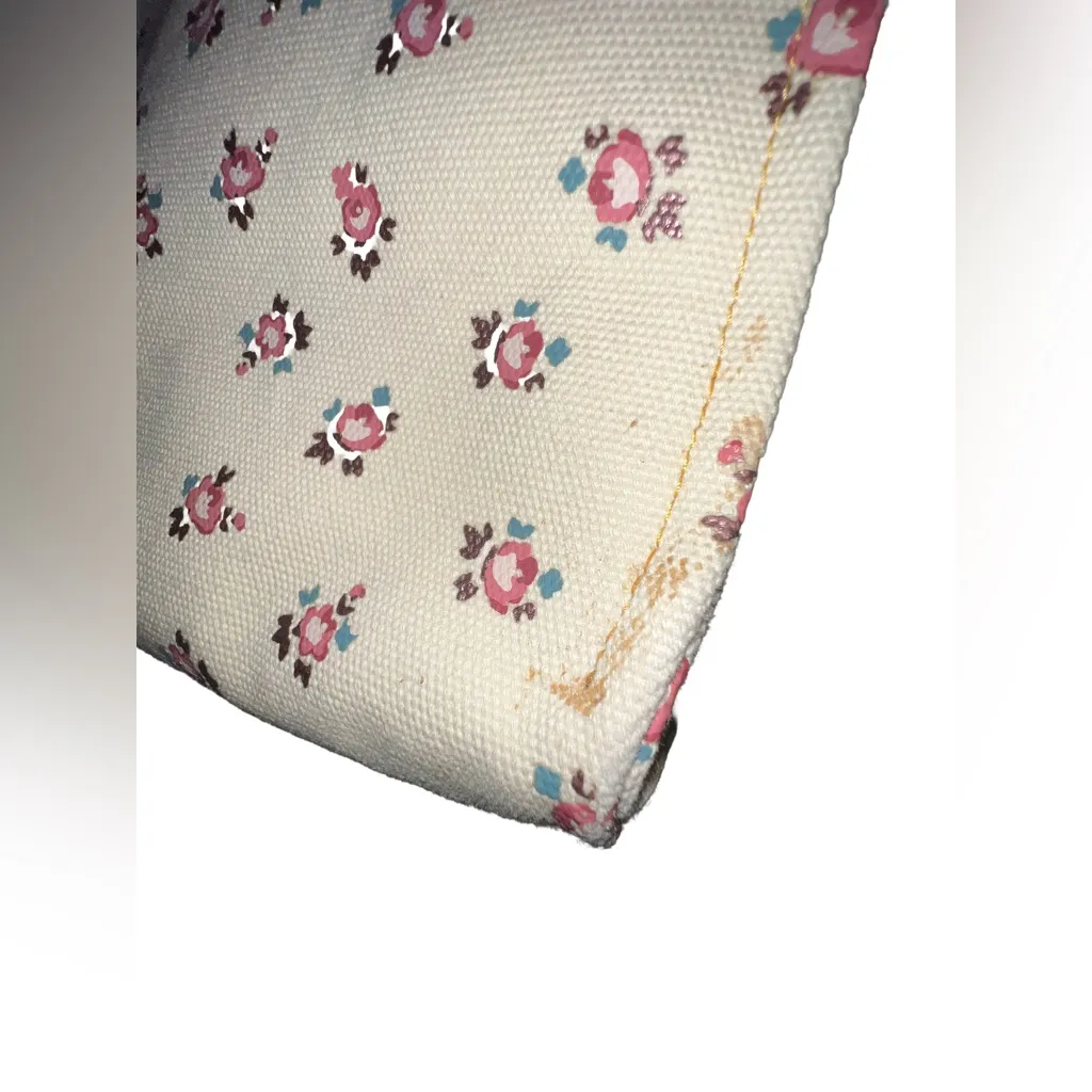 COACH Canvas and Leather Horse & Carriage Floral Large Tote Bag $500+ MSRP - Image 14