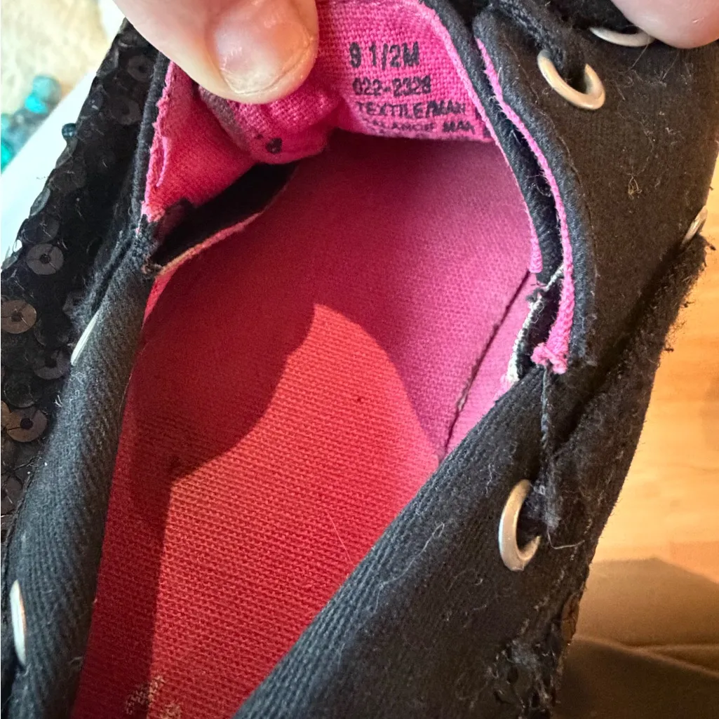 Arizona Jean Company Black Sequin Sneakers - Image 4