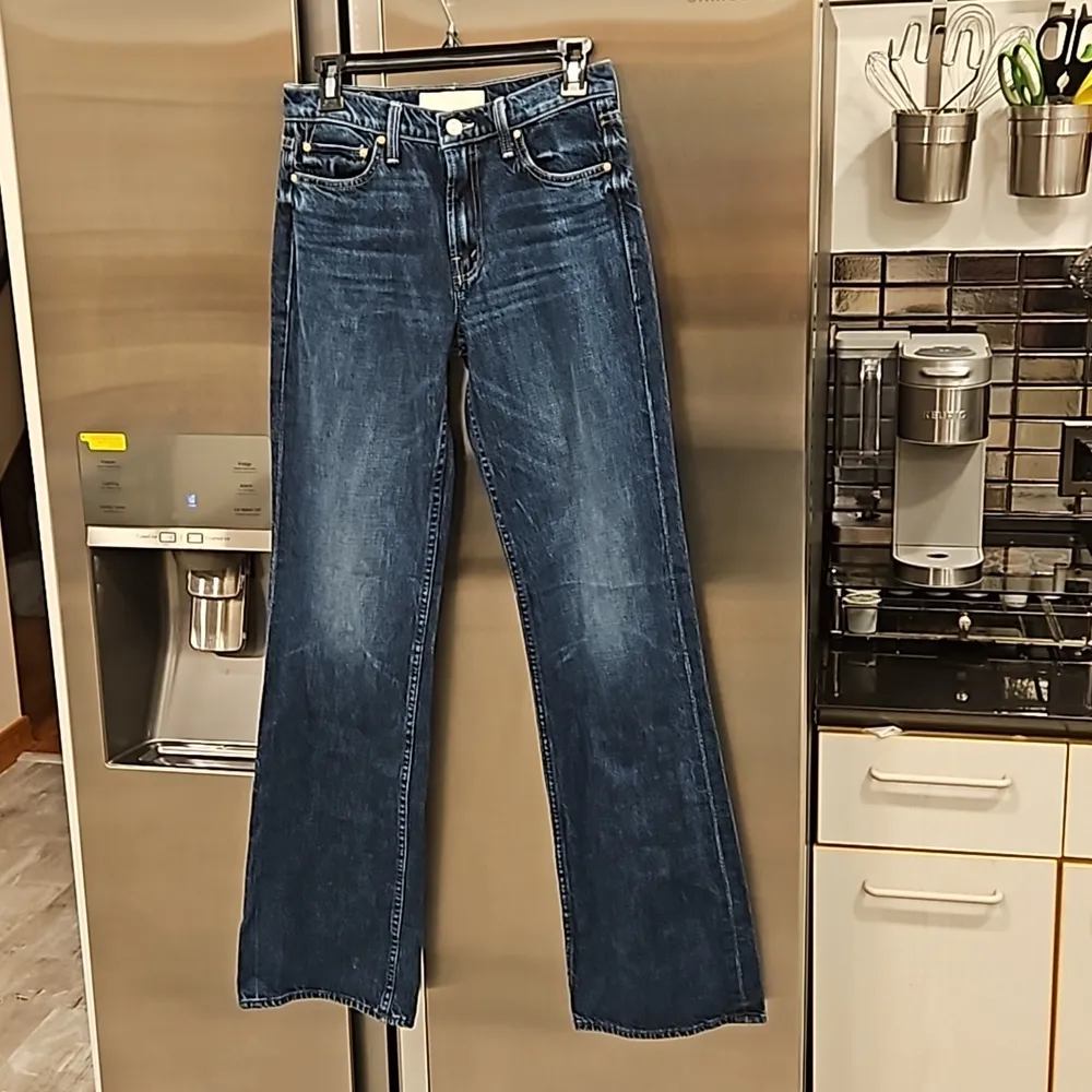 💕MOTHER SUPERIOR💕 The Bookie Heel Jeans ~ Did You Bring Me Anything? 26 NWOT Blue - Image 10