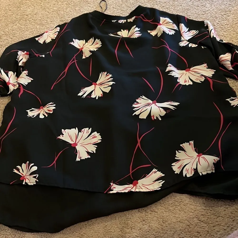 Stefano cocci floral blouse M Black Size M - Image 8