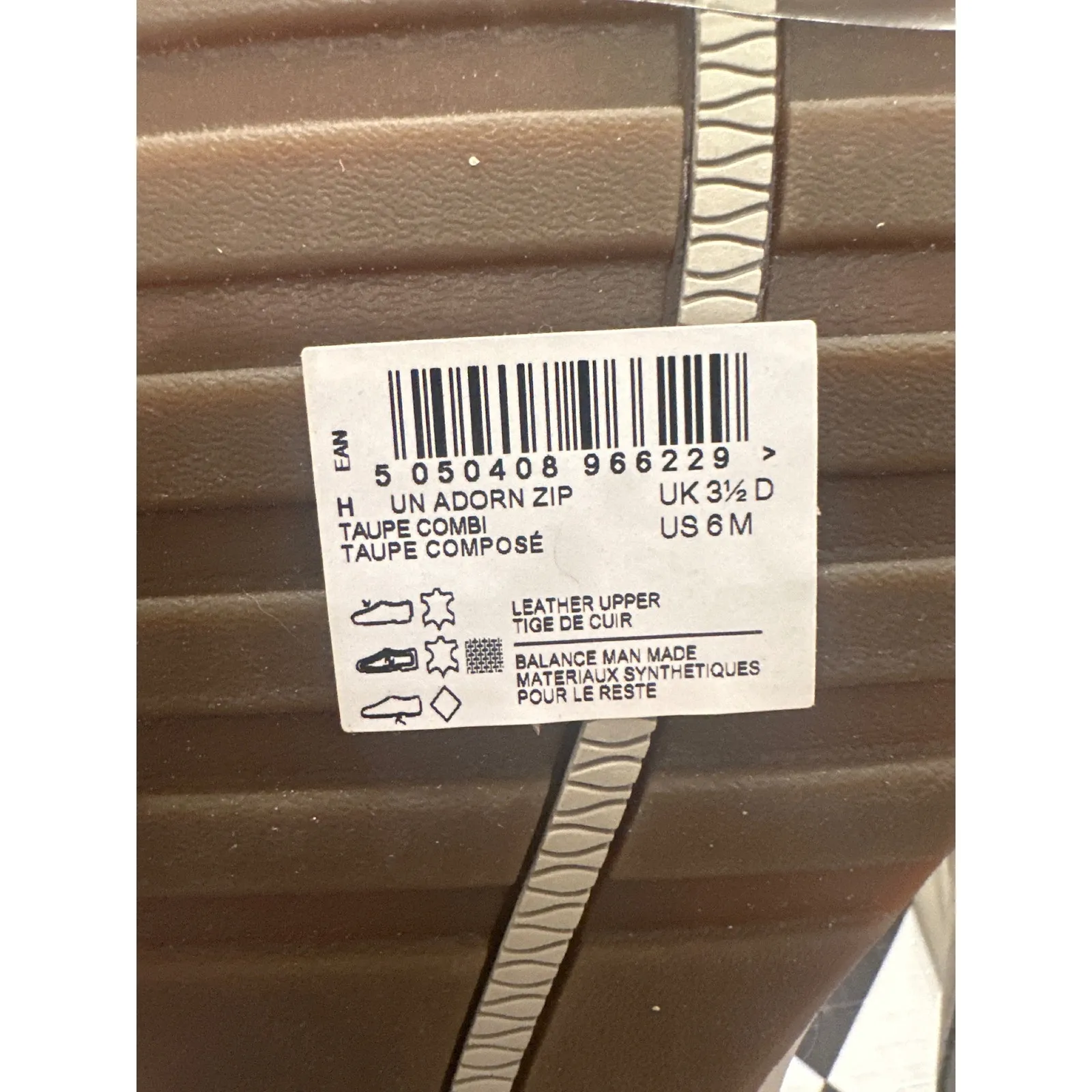 Clarks Unstructured Taupe Leather Slip On Loafers NEW Shoes Women's Size 6M - Image 6