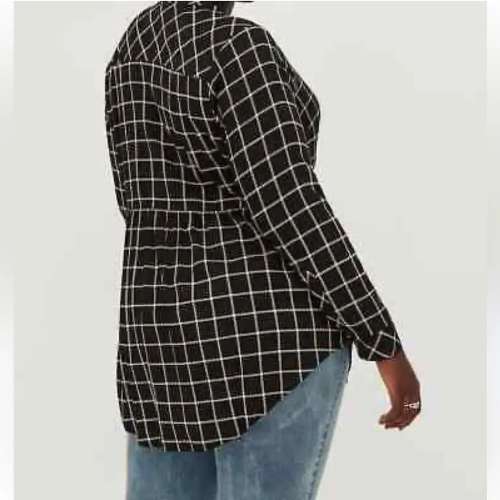 Torrid Emma Babydoll Rayon Slub Lace Trim Tunic Top NWOT W1868 Plus Size 3X - Image 2