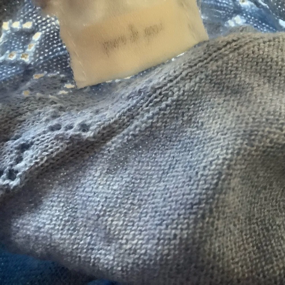 Winter garden chemise by Anthropologie blue embroidered dress spaghetti strap S - Image 7