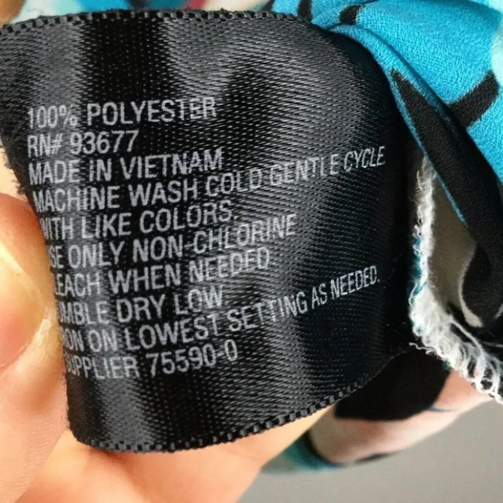 Worthington Petite Floral Vibrant Vacation Shirt Medium Vibrant Career - Image 4