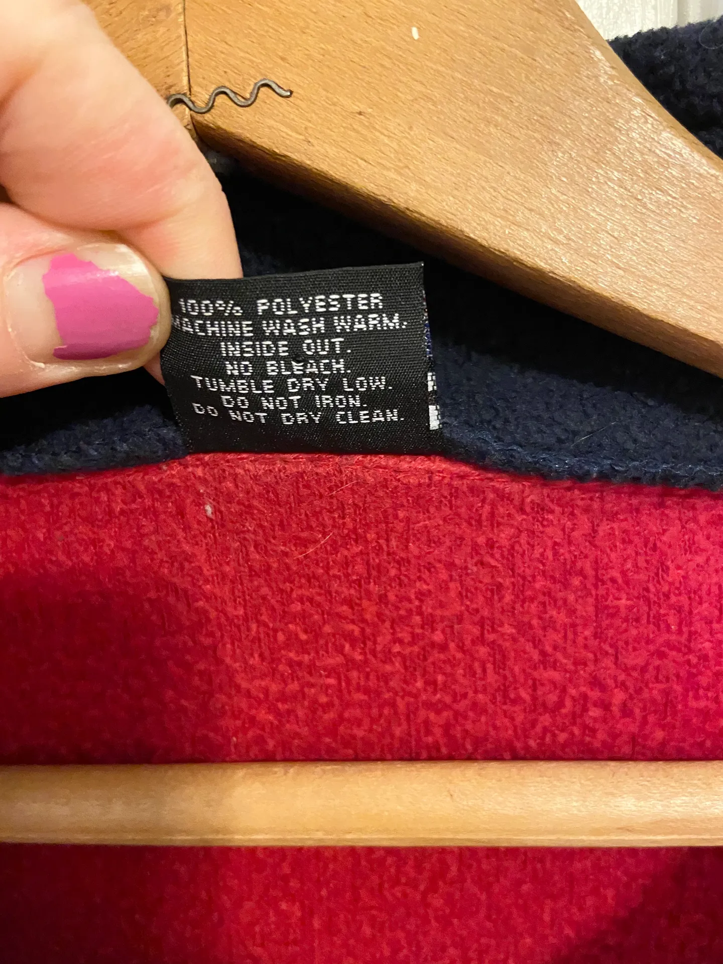 Ameritex USA vintage San Diego red zip up Sherpa jacket Size XXL - Image 6