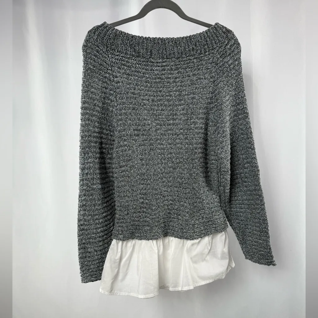 NWT Tracy Reese Knit Pullover Sweater in Black White Size‎ Medium - Image 5
