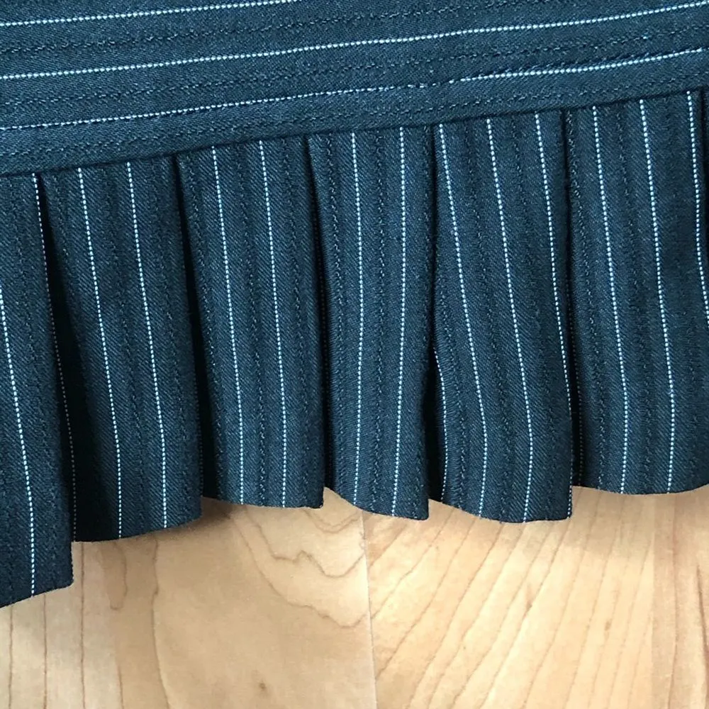 Max Studio size 6 Black/White Pin Striped Skirt - Image 2