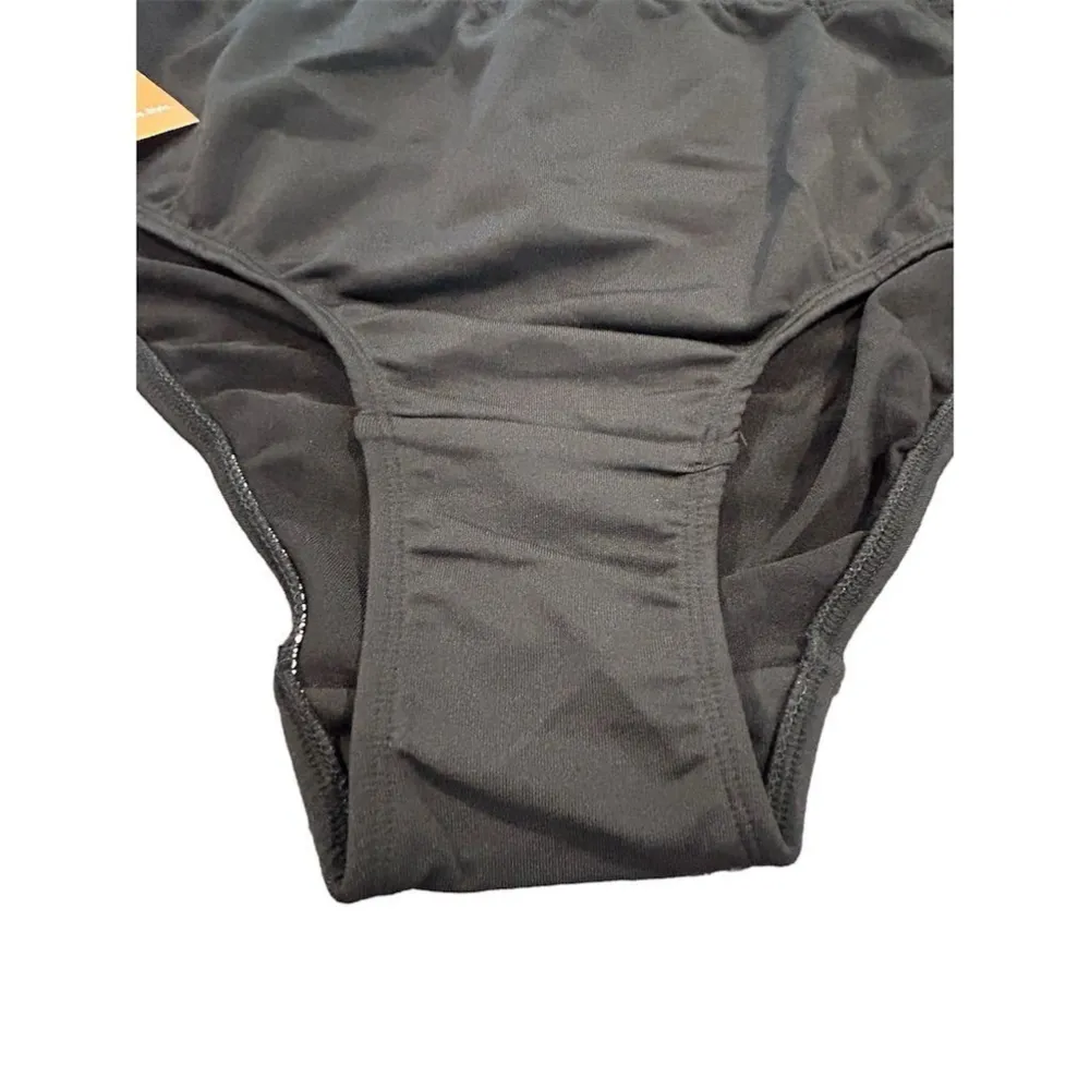 Juno High Waist Bikini Brief Swim Bottoms Women's Size 1X Activewear Black NWT - Image 3