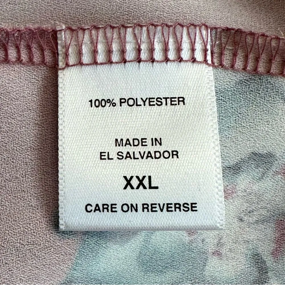 Sweet Pea by Stacy Frati Floral Cold Shoulder Top Pink Size XXL - Image 11