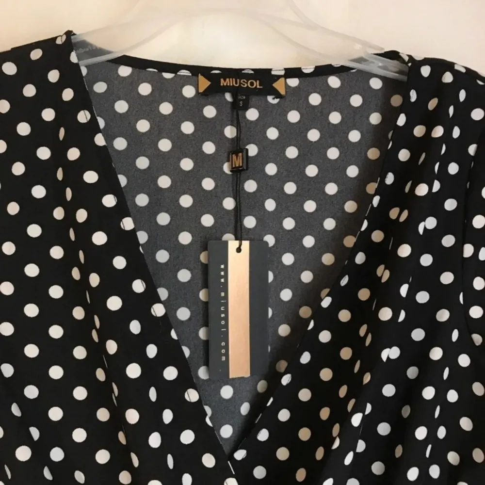 NWT Polka dot Retro style dress Black - Image 4