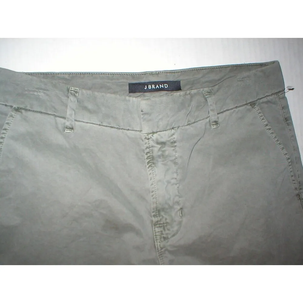 New $198 J Brand Jeans Relaxed Womens Parker Vin Fort 28 Chino Pant Army Green - Image 2
