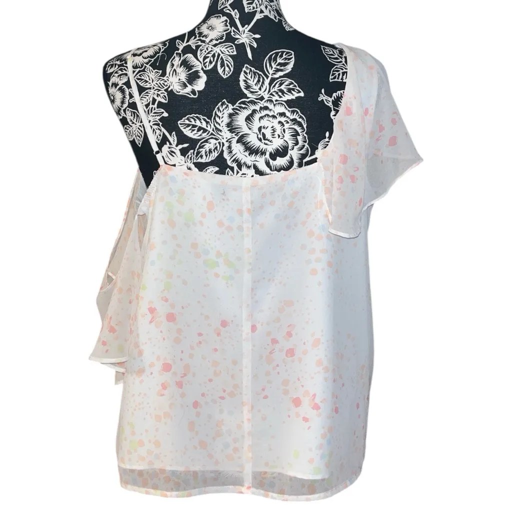 1. State  High Tide One Shoulder Cold Shoulder Ruffle Cami - Image 3