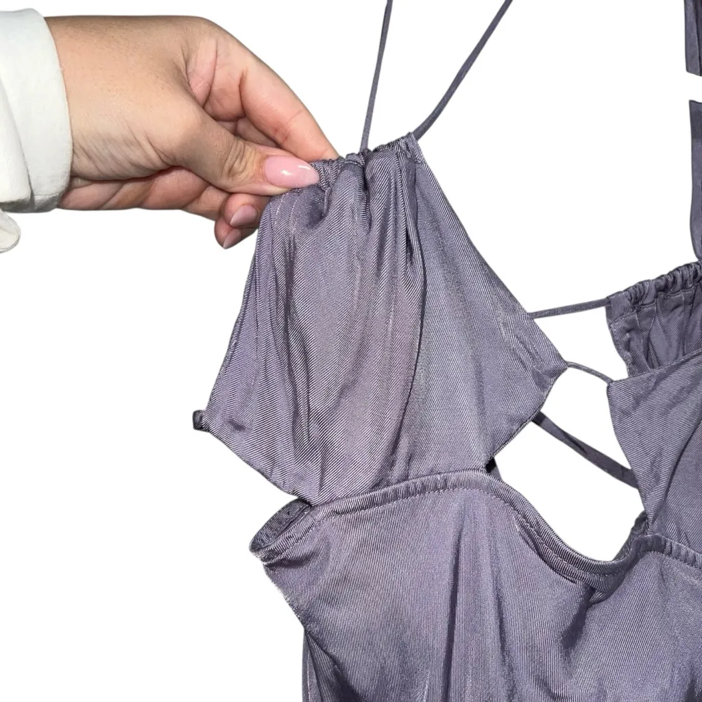 Bec + Bridge Kai Strappy Cutout Maxi Dress In Ash Lilac Purple - Image 5