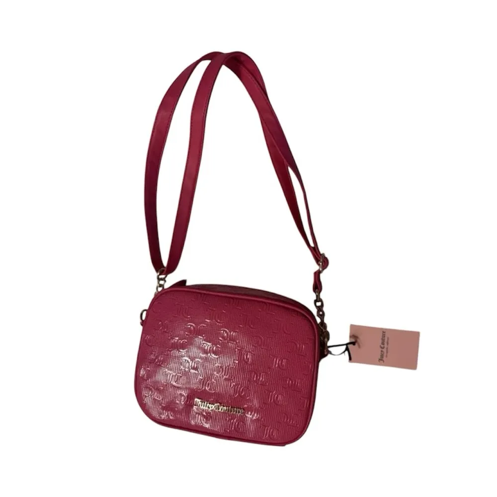 Juicy Couture Juicy Pink Emboss Bestsellers Chain Up Camera Crossbody Bag$79 - Image 2